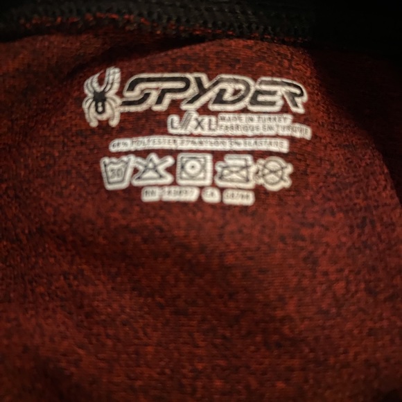 One set of Spyder Caden base layer top and bottoms red or green L/XL kids - Picture 12 of 15